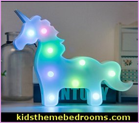 Unicorn LED Lamp Decorative Marquee Signs - Lamps for teens - fun fantasy bedroom decor