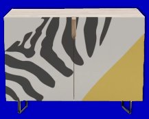 Zebra Abstract Credenza ANIMAL PRINT FURNITURE decorating with animal prints