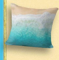 Low tide gradient Throw Pillow beach bedroom decor beach bedding beach pillows