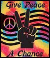 Give Peace a Chance  Tie Dye Tapestry  Tie Dye bedroom ideas - hippie style decorating ideas - splatter paint rooms - retro 70s bedroom decor - peace sign decoration