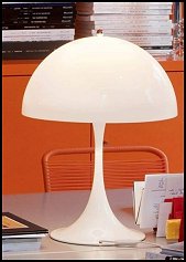 Mushroom Table Lamps White Table Lamp 70s home decor
