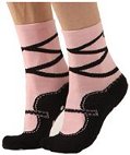 For the inner ballerina in all of us, these fun slipper socks by Foot Traffic feature a warm terry cloth weave on inner sole to help keep your feet warm.