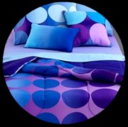 Be enticed by the vibrant purple and blue tones of these Dot Allure comforter sets. Featuring a bold dot pattern and ombre coloring techniques, these statement-making sets transform your space with an ultra-modern look. 