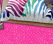 Zebra Print Duvet Cover  Animal Theme Bedding  